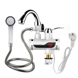 Electric Instant Hot Water Tap With Hand Shower (Wall Mount)